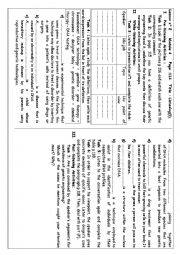 English Worksheet: 3rd form section 2 mod 3