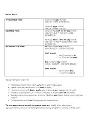 English Worksheet: Present Simple and Continuous