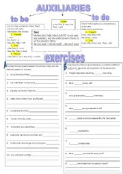 English Worksheet: Auxiliaries 