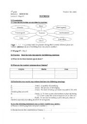 English Worksheet: Tourism.  - Module 4, Lesson 3- 9th grade