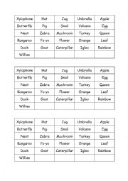 English Worksheet: alphabet - matching