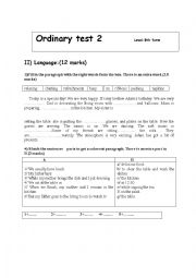English Worksheet: 8th form mid term test2