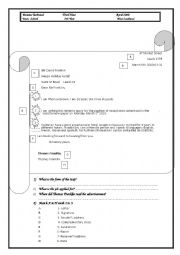 English Worksheet: session on application letter