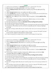 English Worksheet: Ukraine