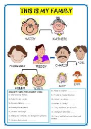 English Worksheet: THIS IS MY FAMILY