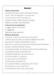 English Worksheet: Exercise on Present continuous