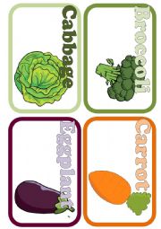 English Worksheet: Vegetables set 1