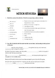 English Worksheet: NEWS - LISTENING EXERCISE 