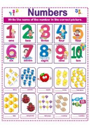 NUMBERS ACTIVITY 