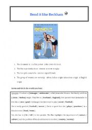 English Worksheet: BEND IT LIKE BECKHAM 