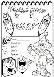 English Worksheet: english folder