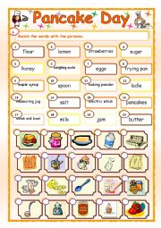 English Worksheet: Pancake Day