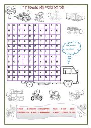 English Worksheet: Transports