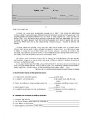English Worksheet: 9th grade Test on the importance of the English Language