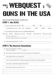 guns webquest worksheet