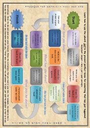 PRESENT PERFECT - Board Game Talking Activity