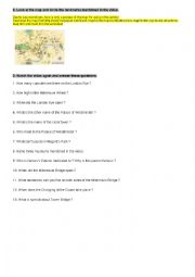 English Worksheet: London - a video - part 2