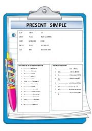 English Worksheet: PRESENT SIMPLE