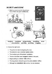 English Worksheet: Society and Crime