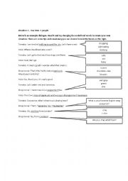 English Worksheet: situational english