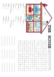 English Worksheet: The House