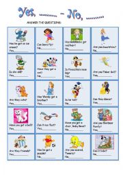 English Worksheet: Short answers