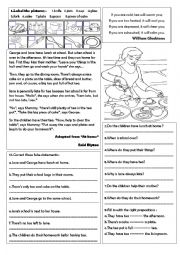 English Worksheet: tea time