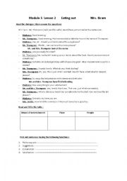 English Worksheet: eating out