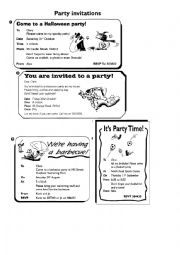 English Worksheet: party 