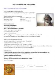 English Worksheet: Dreamtime of the Aborigines