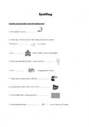 English Worksheet: Spelling 