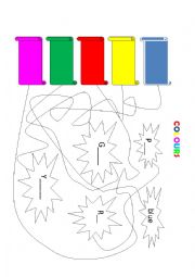 English Worksheet: colours1