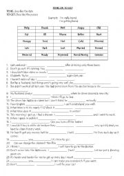 English Worksheet: to be or to get