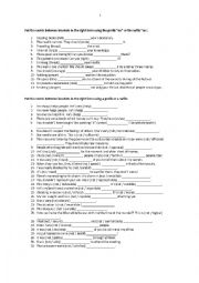 English Worksheet: affixes