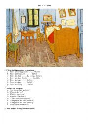 English Worksheet: Prepositions