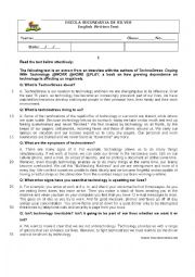 English Worksheet: the world of work - test