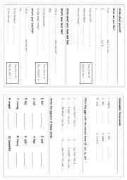 English Worksheet: Practice - AM - IS - ARE