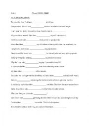 English Worksheet: Phrasal Verbs: TAKE