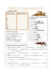 Pronouns (editable, answer key included)