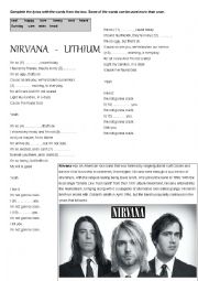 English Worksheet: Nirvana Lithium