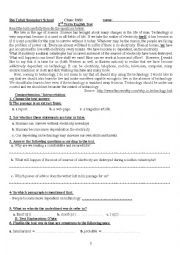English Worksheet: exam