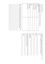 biography worksheet