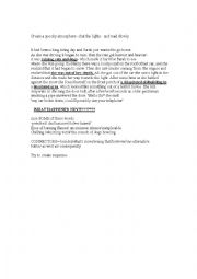 English Worksheet: Writing activity 