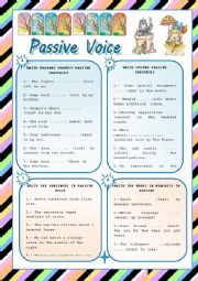 English Worksheet: PASSIVE VOICE