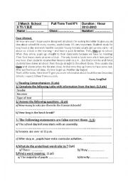 English Worksheet: 8th form test