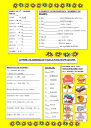 English Worksheet: present simple revision and articles