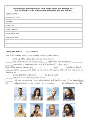 English Worksheet: LOST Pilot episode 1.1, 1.2 lesson plan