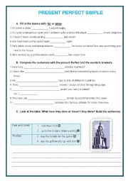 English Worksheet: Present Perfect Simple