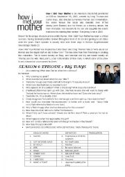 English Worksheet: HOW I MET YOUR MOTHER