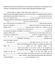 English Worksheet: tenses
